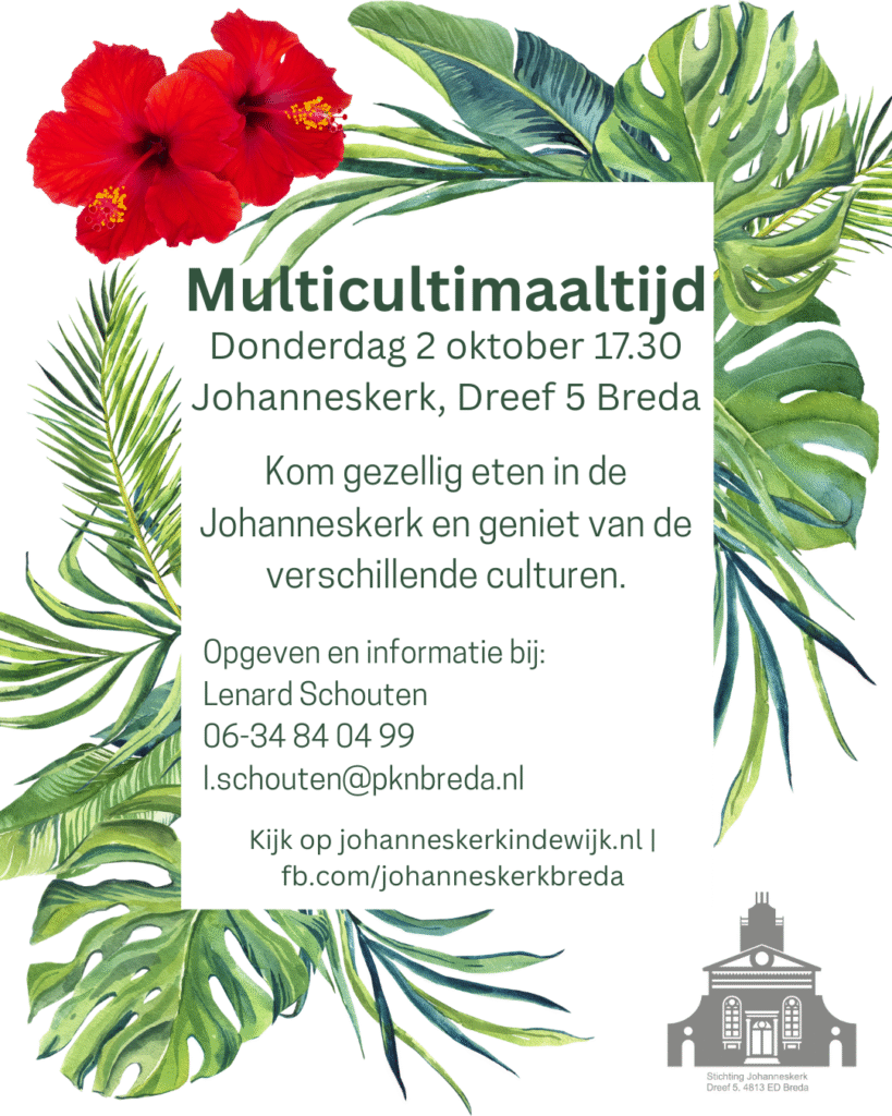 Multicultimaaltijd 2 oktober